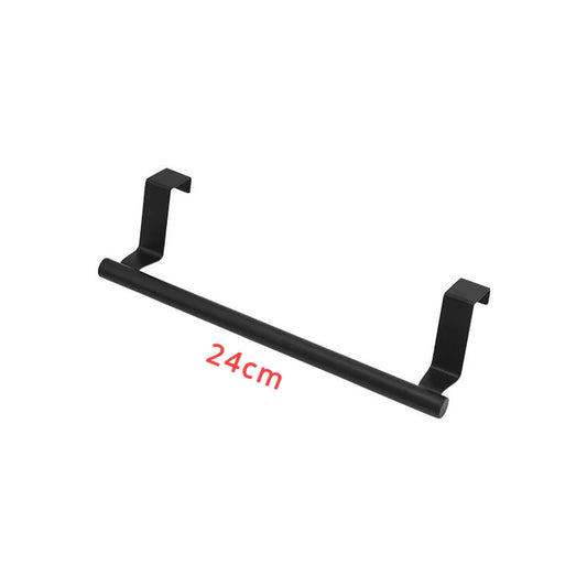 Towel Rod – Stainless Steel Over Cabinet Towel Rack, Punch-Free Door Hanging Storage Organizer for Kitchen & Bathroom